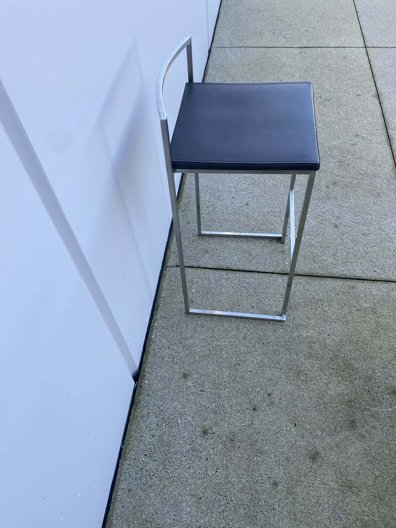 Stainless Steel Bar Stool (Black)