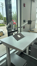 Used Humanscale M2 Dual Monitor Arm with Laptop Mount