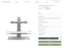 Load image into Gallery viewer, Used Humanscale QuickStand Eco – Dual Monitor Sit-Stand Workstation
