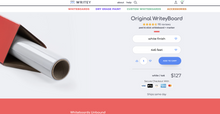 Load image into Gallery viewer, NEW IN BOX! &quot;Writey&quot; 6x4 Peel &amp; Stick Whiteboard
