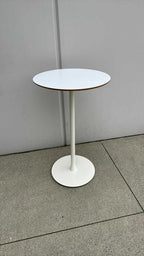 Standing/Bar Height Bistro Round Table (White Finish) - 24"