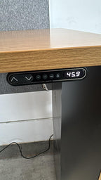 Haworth Sit-Stand Desk with Storage & Privacy Panel