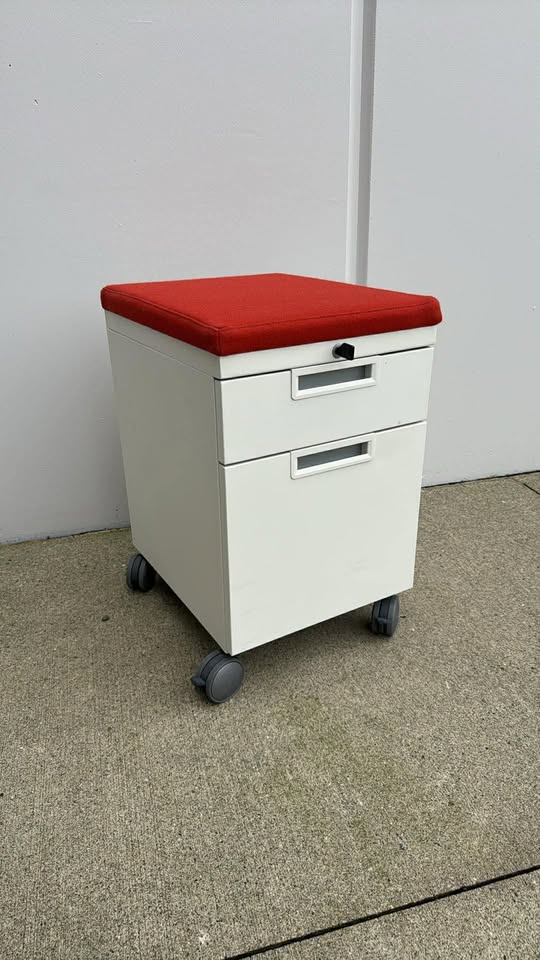 Teknion Rolling Storage Pedestal with Cushion