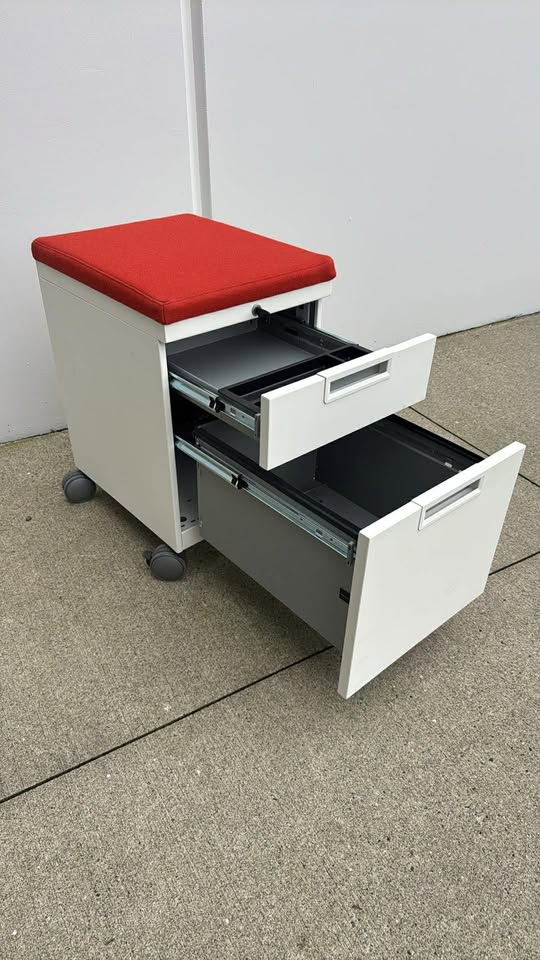 Teknion Rolling Storage Pedestal with Cushion