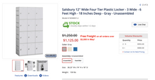 Load image into Gallery viewer, Brand New &quot;Salsbury&quot; Plastic Compartment Locker
