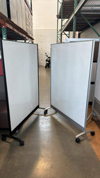 Steelcase Magnetic Double-Sided Rolling Whiteboard - 48" x 66"