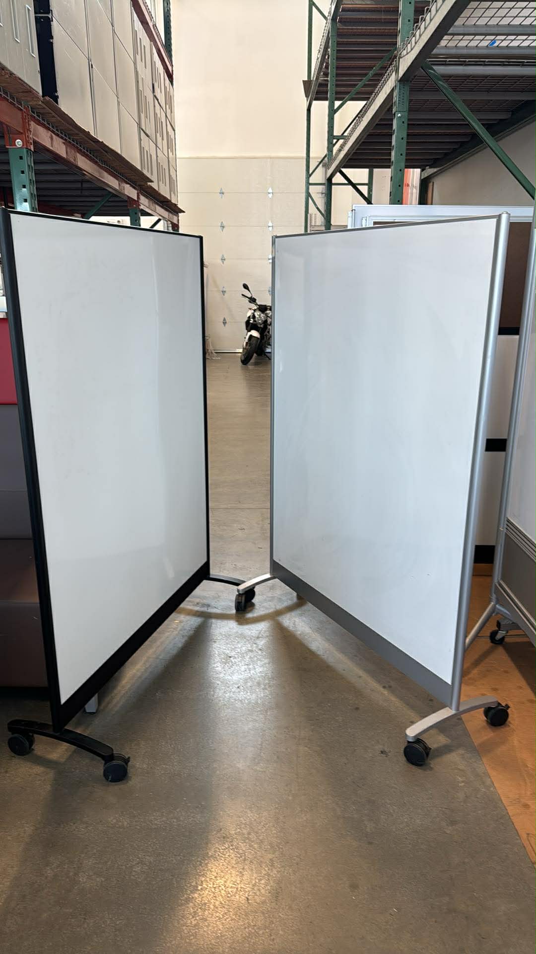 Steelcase Magnetic Double-Sided Rolling Whiteboard - 48" x 66"