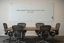 Load image into Gallery viewer, Used Global Industrial Frosted Glass Dry Erase Board – 96&quot; x 48&quot;
