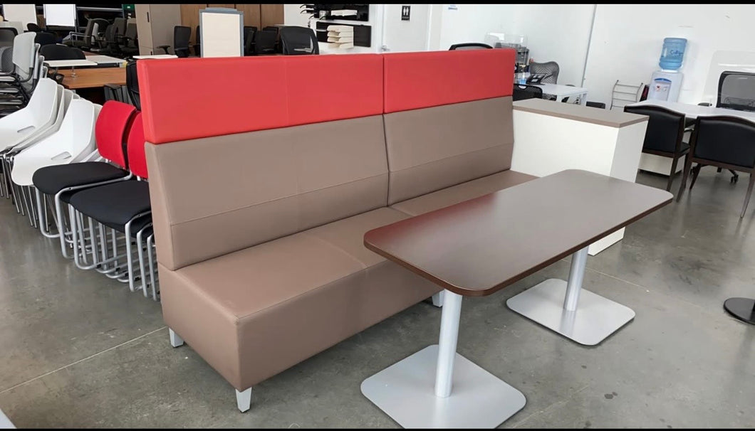 Used National “Fringe” High Back Lounge Couches