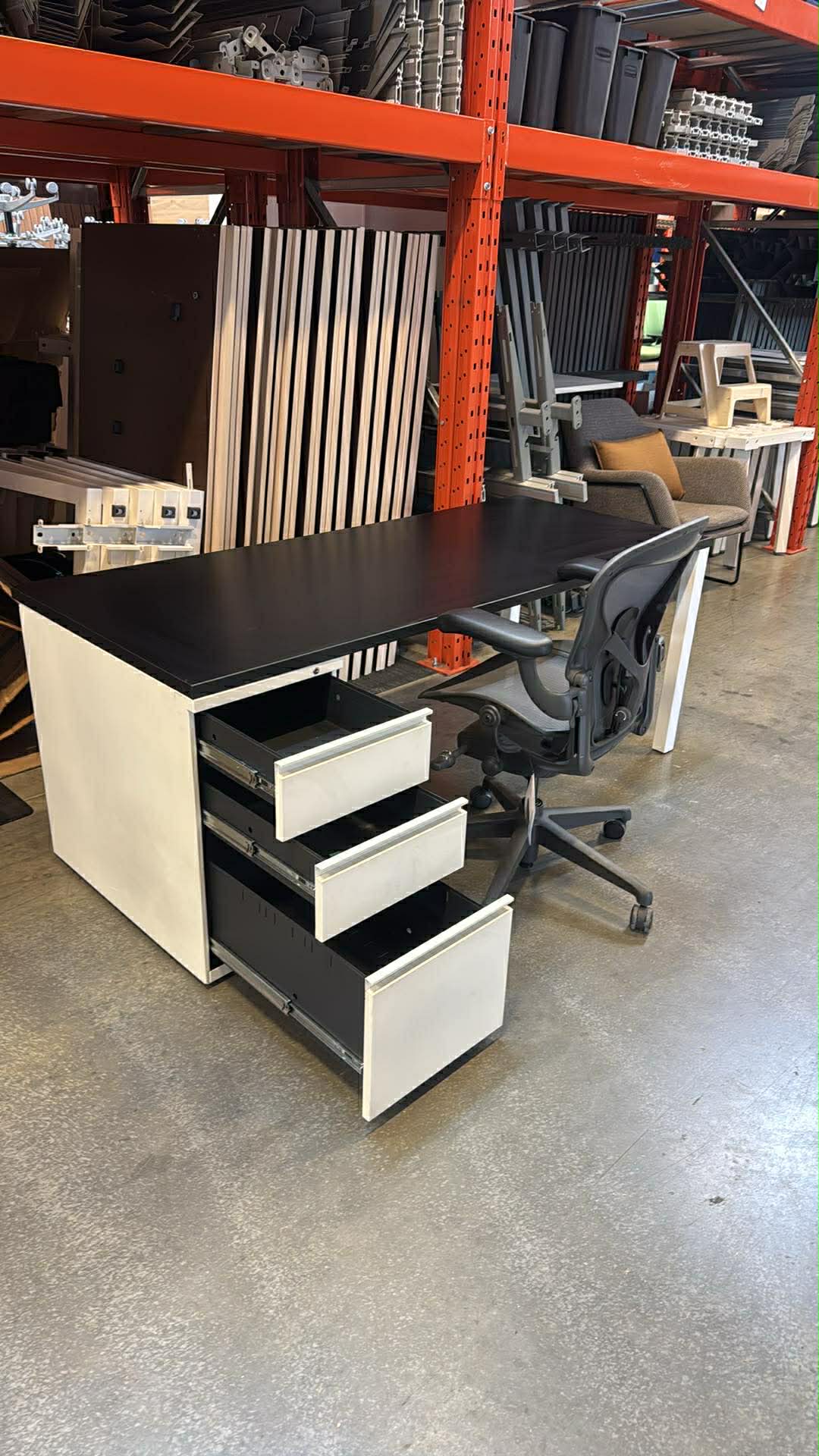 Herman Miller Desk with Storage – 72” x 30"