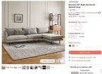 Article Burrard Right-Hand Sectional Couch