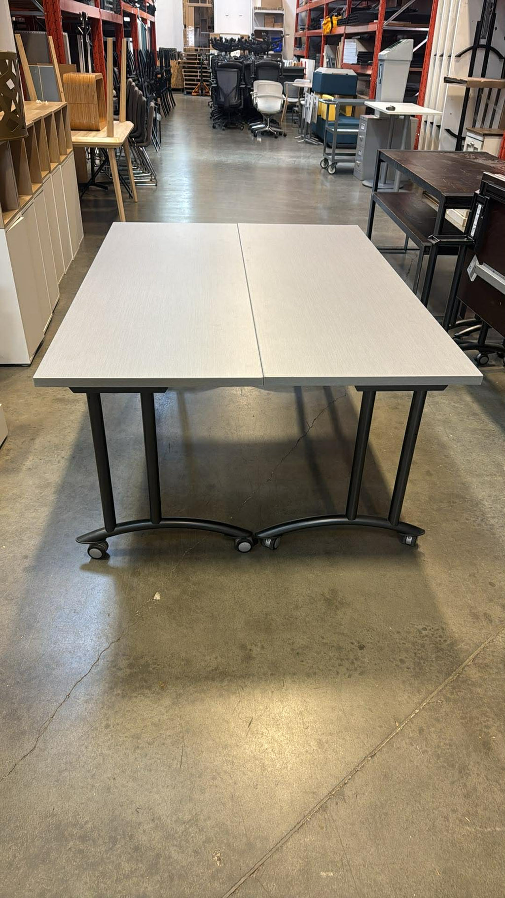Teknion Expansion Mobile Flip Top Training Table - 66" x 24"