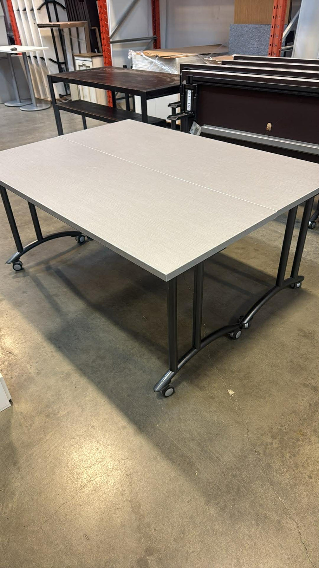 Teknion Expansion Mobile Flip Top Training Table - 66" x 24"