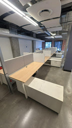 Teknion District Back-to-Back Workstation Pod - 12-Person