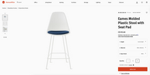 Load image into Gallery viewer, Like NEW Bar Height Herman Miller Eames Padded Stools
