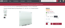 Load image into Gallery viewer, Used Glass Quartet Dry Erase Whiteboards. 4x3, 6x4, 8x4
