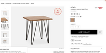 Load image into Gallery viewer, Used Structube &quot;Reno&quot; Live Edge Side Table
