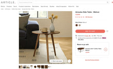 Load image into Gallery viewer, Used Article Amoeba Side Table – Walnut
