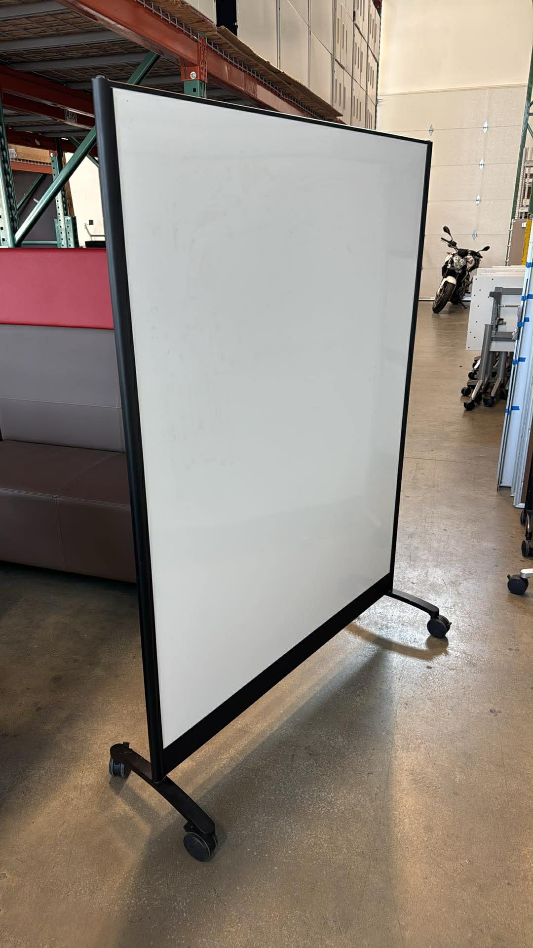 Steelcase Magnetic Double-Sided Rolling Whiteboard - 48" x 66"