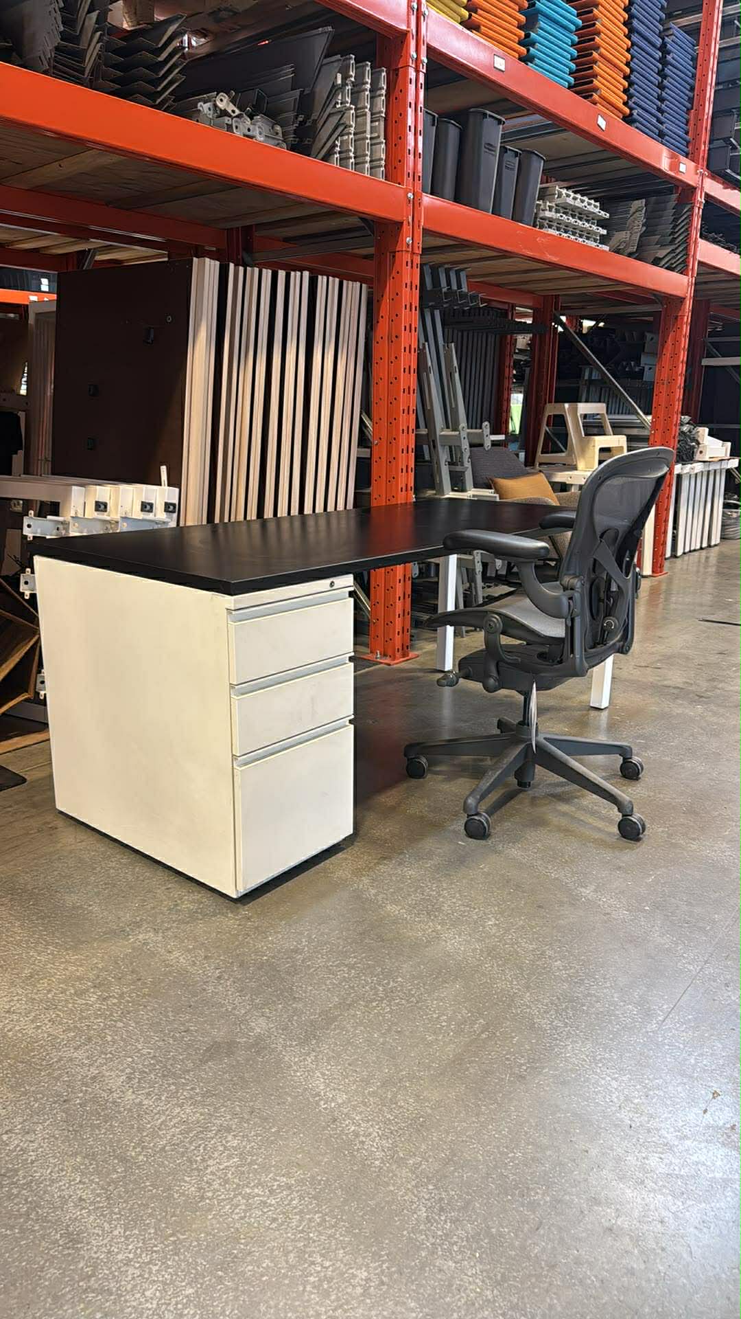 Herman Miller Desk with Storage – 72” x 30"
