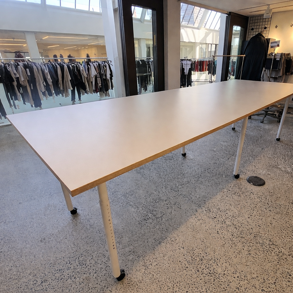 Enwork Rolling Conference Table (Adjustable Height) - 10' x 4'