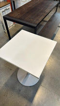 Load image into Gallery viewer, Used Teknion 24" Bistro Height Café Table – White/Silver
