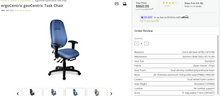 Load image into Gallery viewer, Used Ergocentric Leather High Back geoCentric Task Chair
