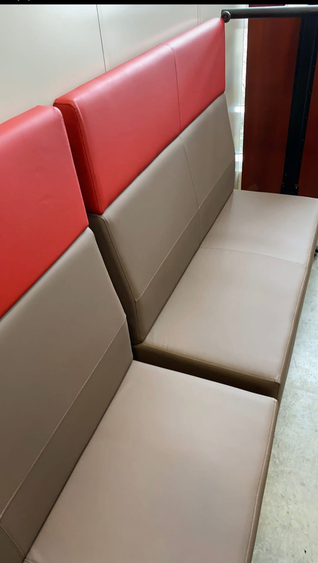 National Fringe High-Back Lounge Couch