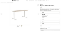 Load image into Gallery viewer, Like NEW Steelcase Migration Extended Range Sit-Stand Desks. w/ Storage
