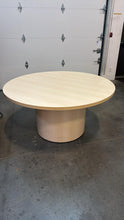 Load image into Gallery viewer, Used 60” Round Pedestal Meeting / Dining Table – Light Wood Finish
