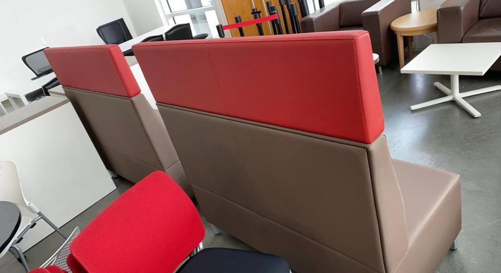 National Fringe High-Back Lounge Couch