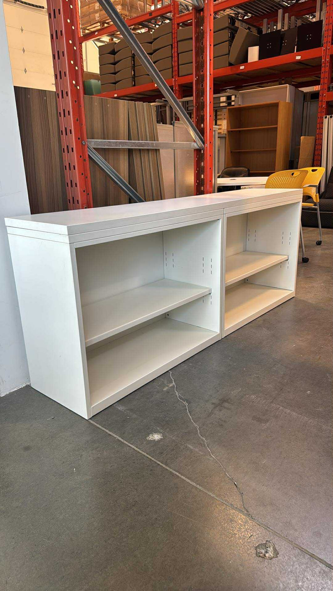 Used Herman Miller Low Storage Shelf w/ Wood Top