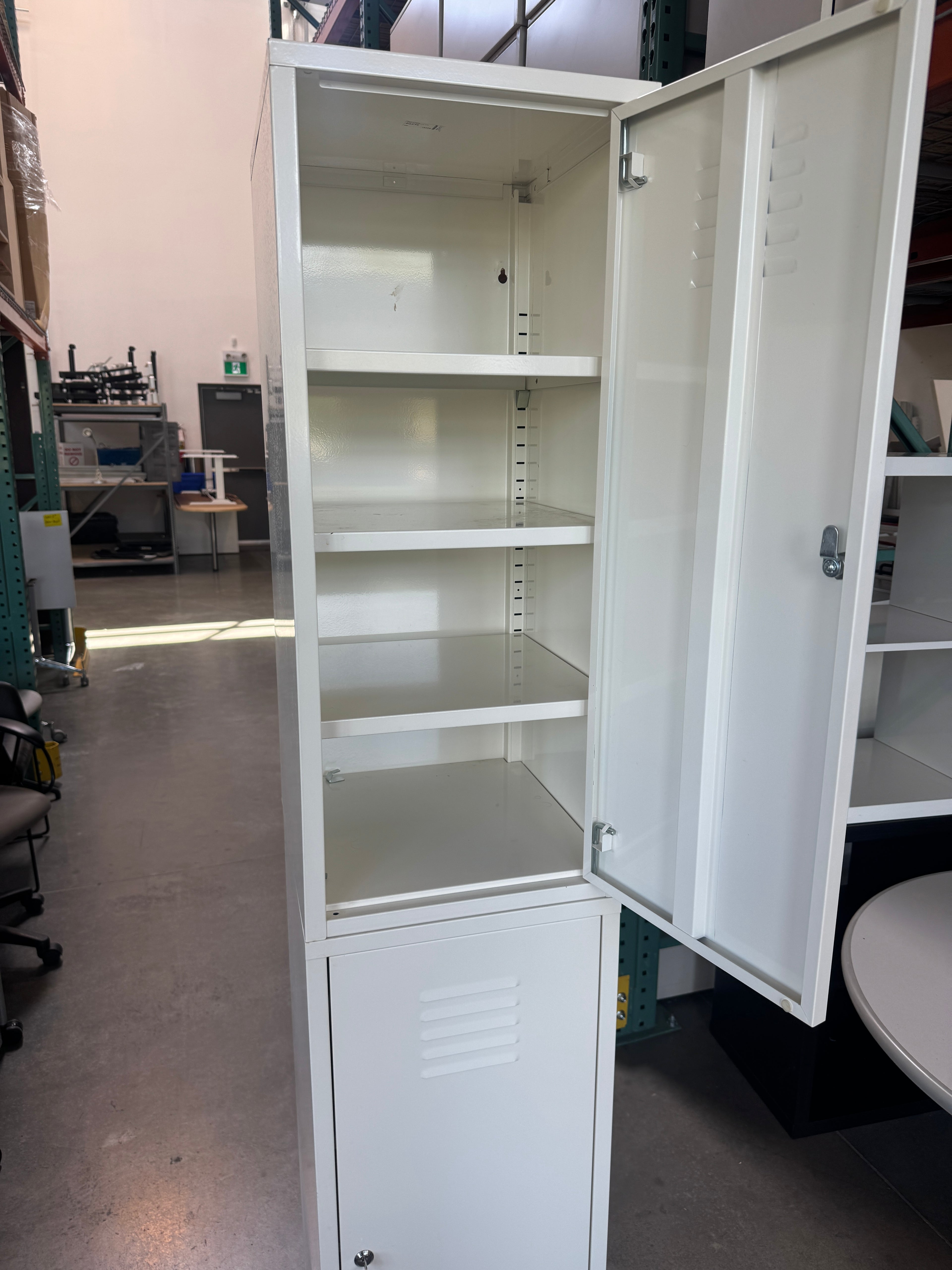 IKEA Metal Storage Cabinet / Locker Tower – White