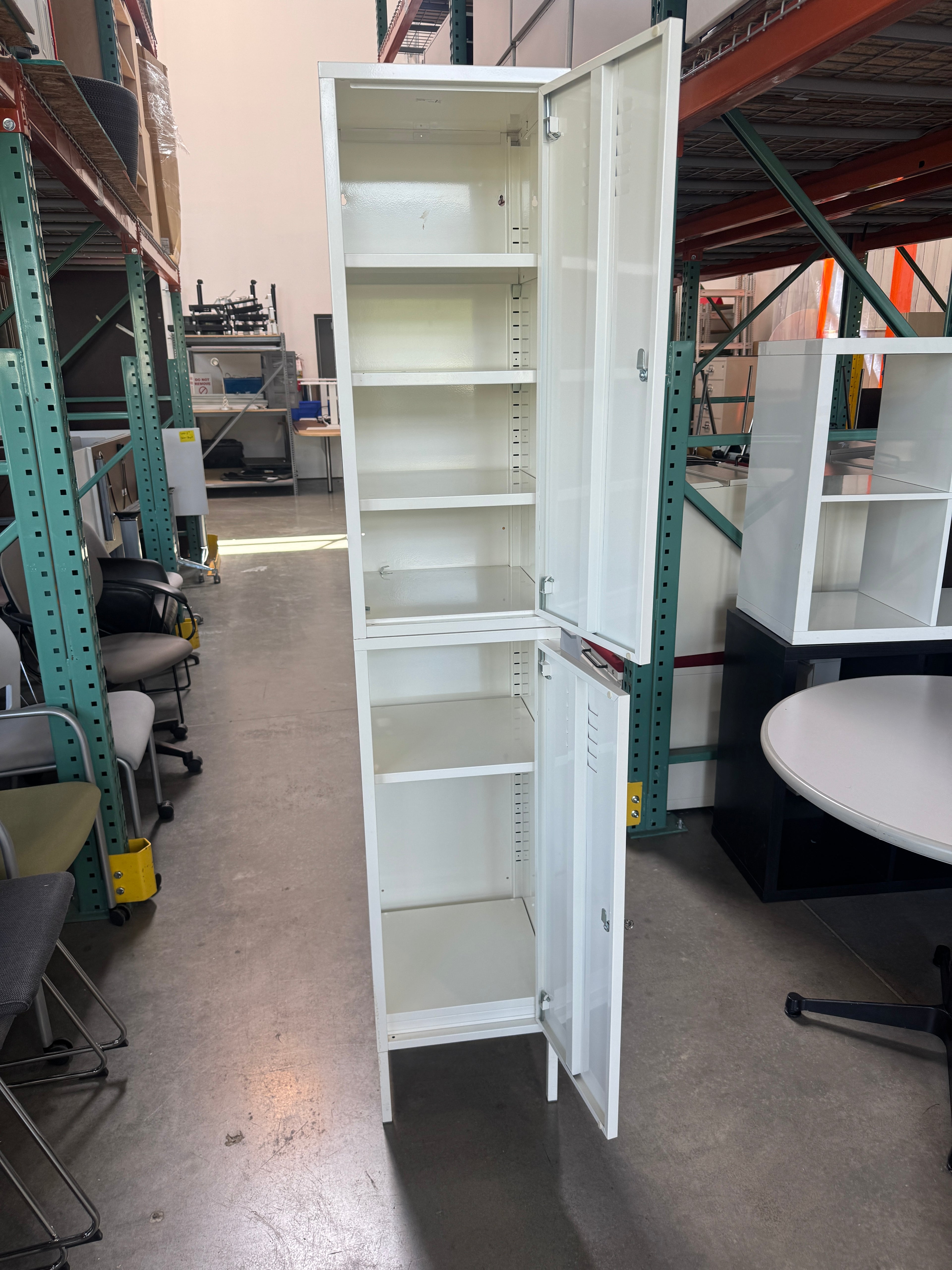IKEA Metal Storage Cabinet / Locker Tower – White
