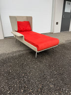 KnollStudio High-Back Privacy Chaise / Daybed Lounge Chair