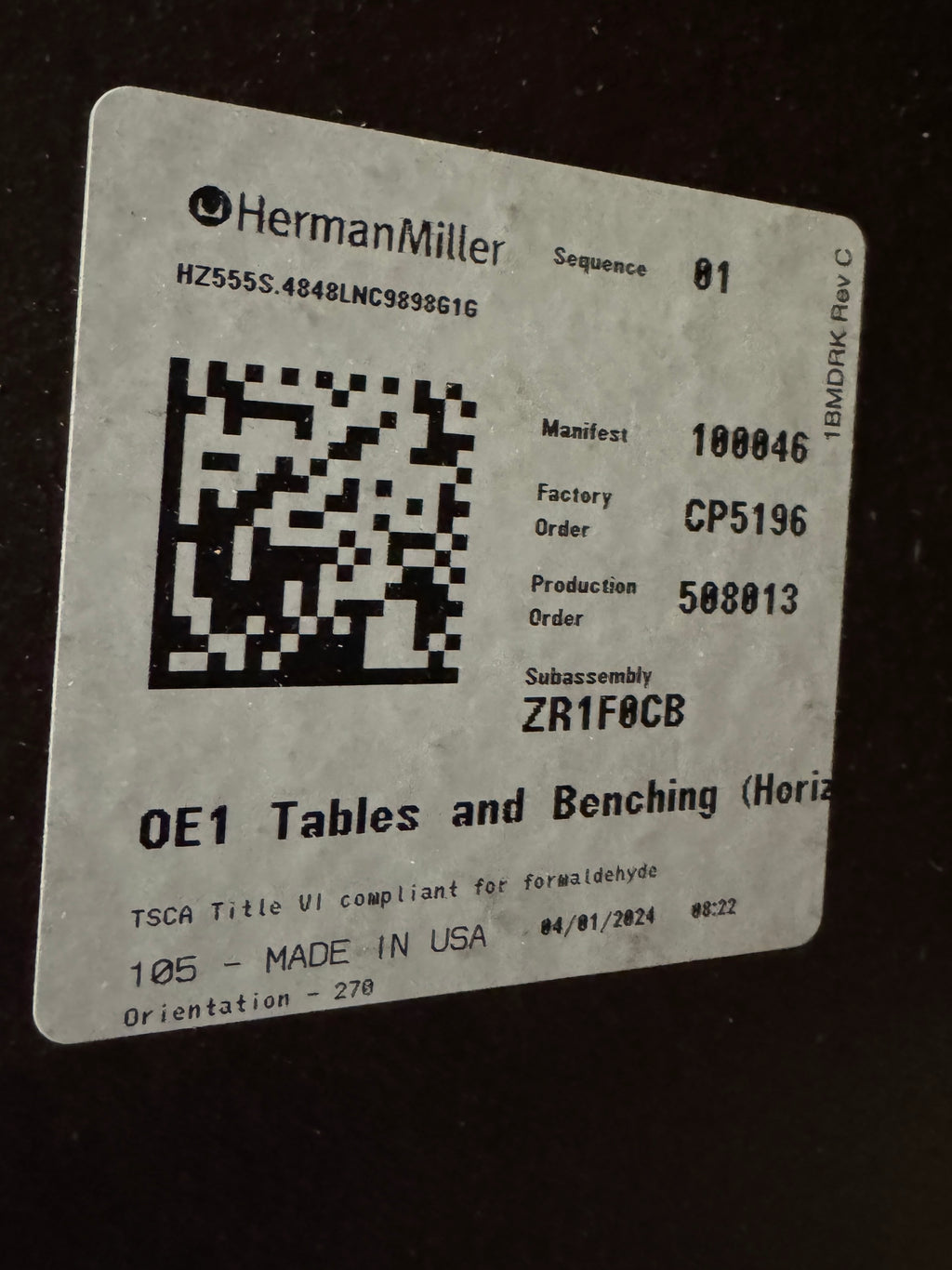 Herman Miller OE1 Meeting / Boardroom Table