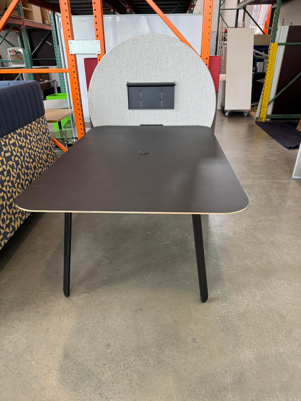Watson Haven Collaborative Meeting Table w/ Privacy Screen & Power