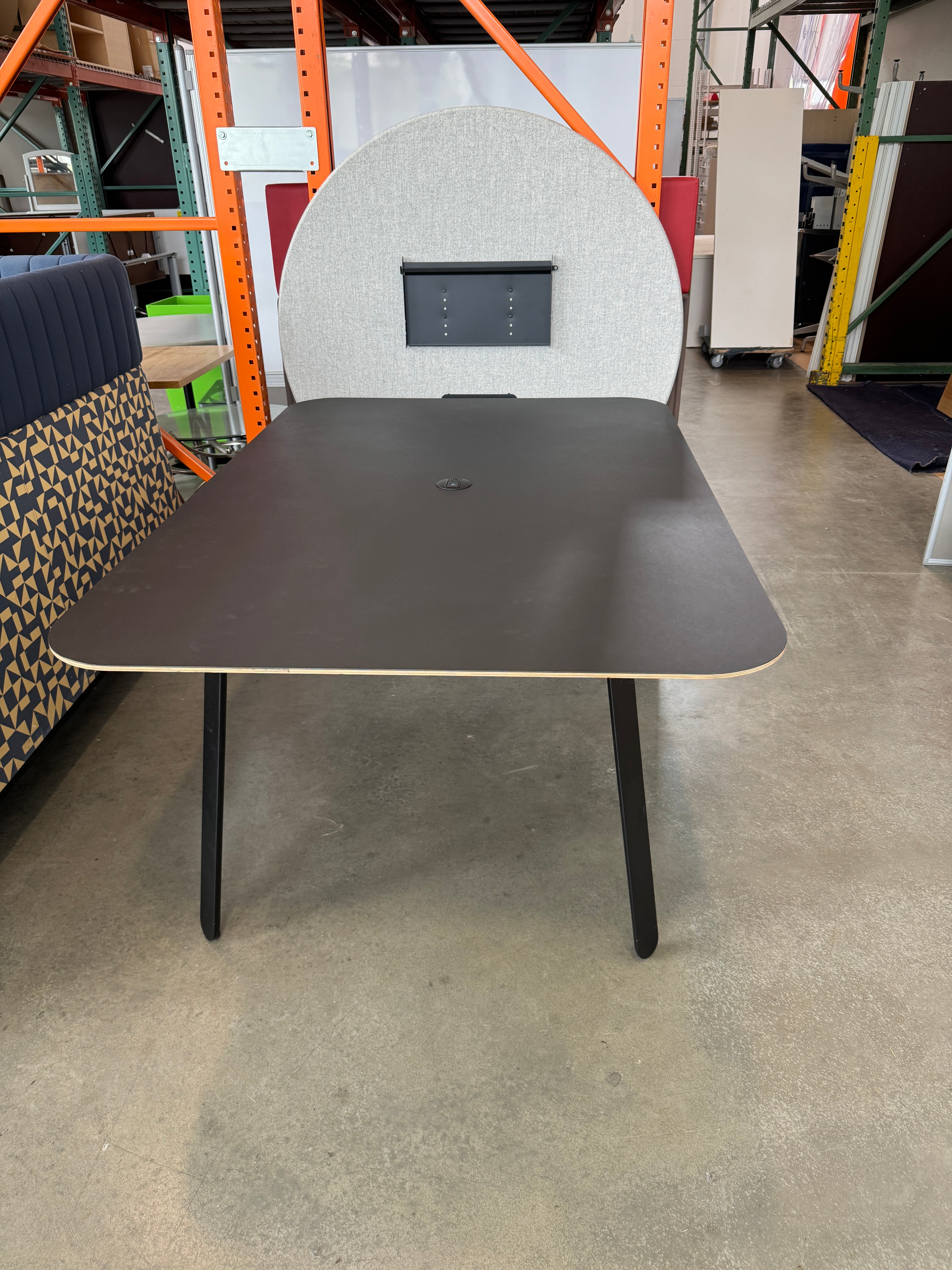 Watson Haven Collaborative Meeting Table w/ Privacy Screen & Power