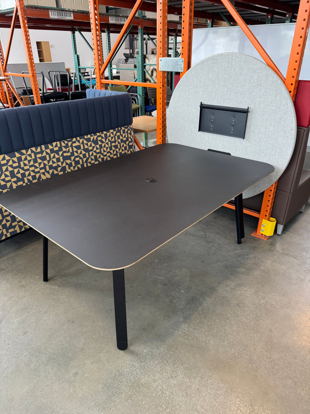 Watson Haven Collaborative Meeting Table w/ Privacy Screen & Power