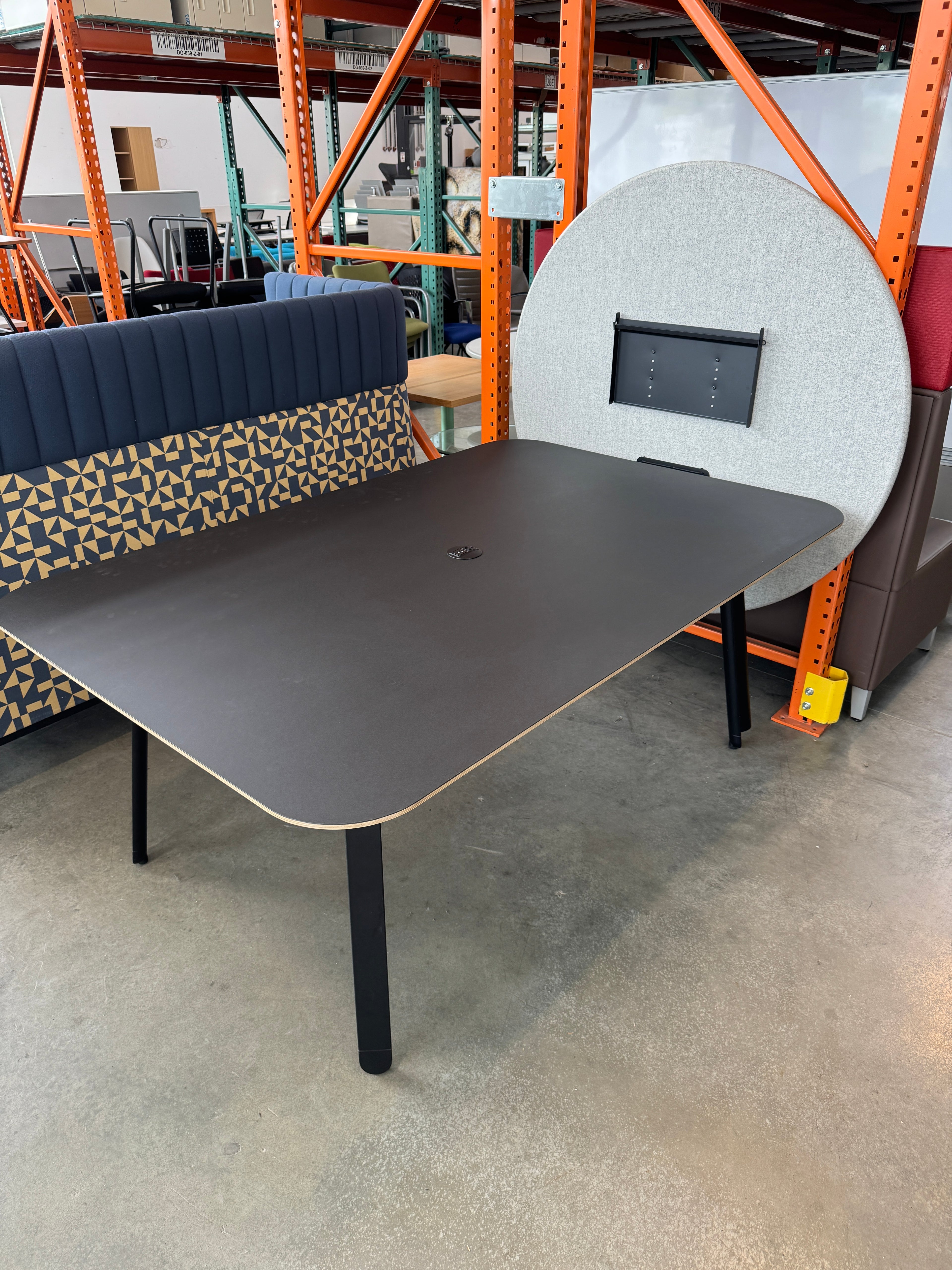 Watson Haven Collaborative Meeting Table w/ Privacy Screen & Power