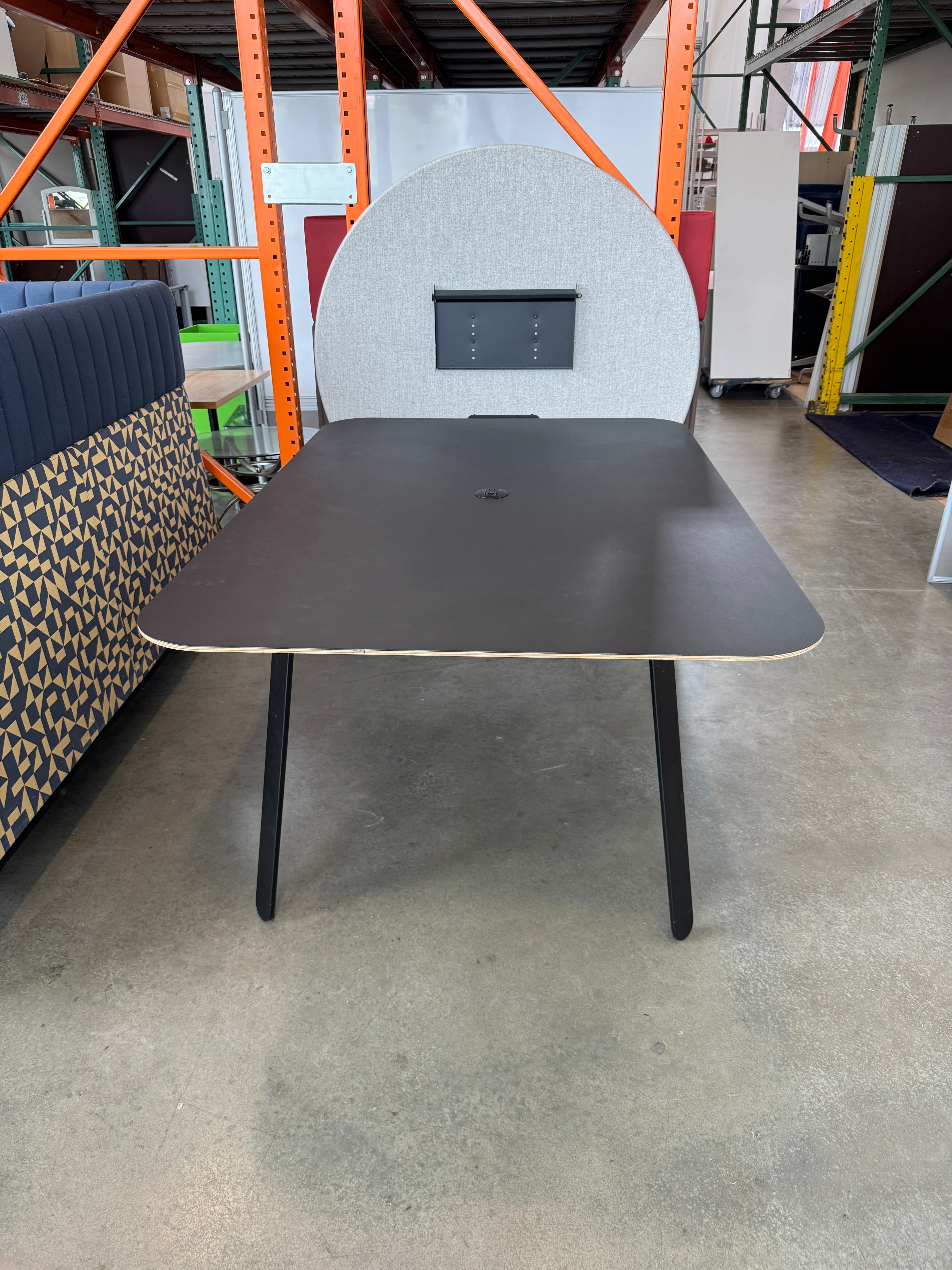 Watson Haven Collaborative Meeting Table w/ Privacy Screen & Power