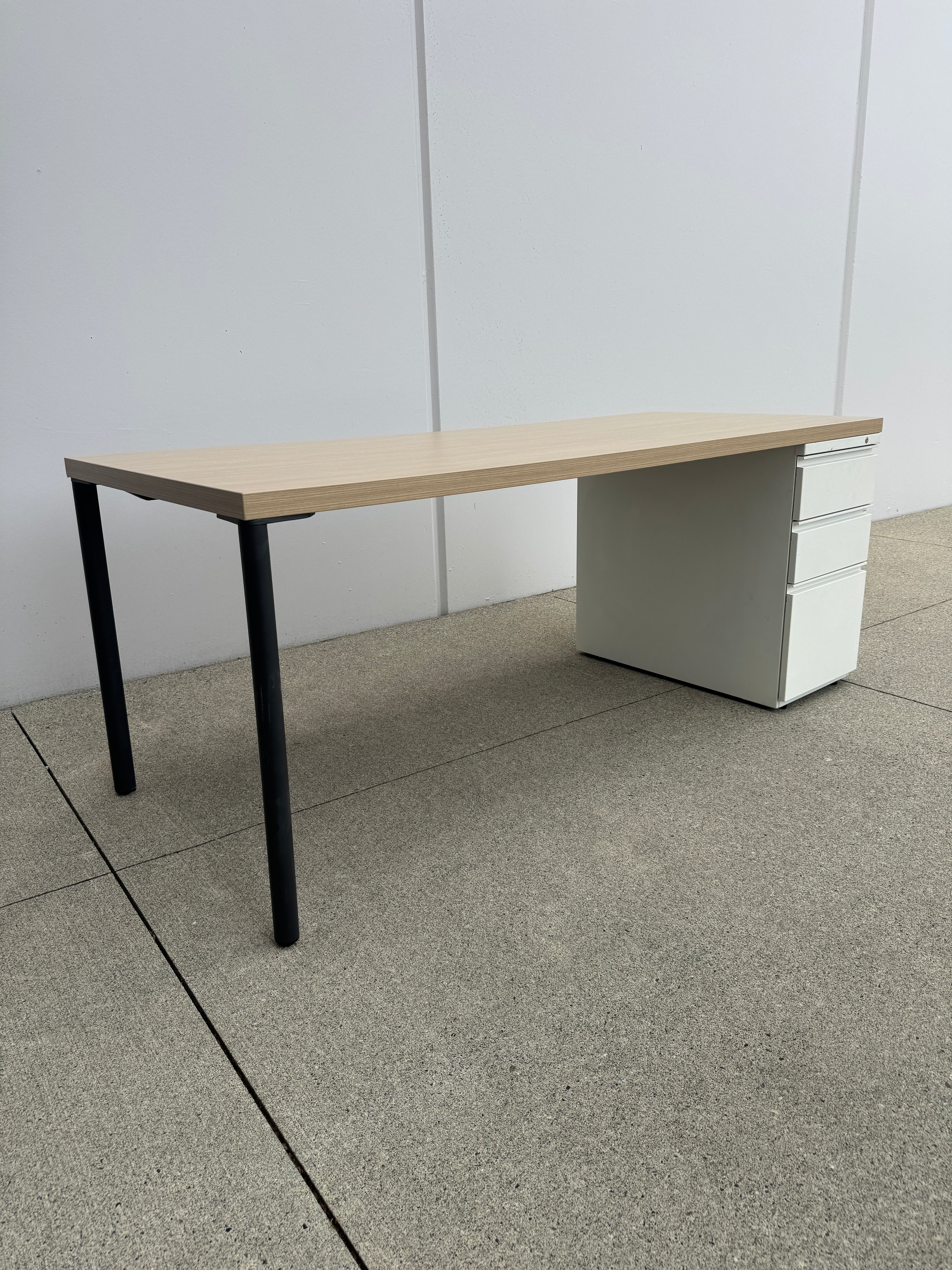 Herman Miller Thick Top Desk w/ Storage