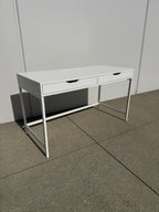 White Ikea Alex Desk w/ Storage