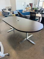 Modern 8 Foot Espresso Boardroom / Conference Table