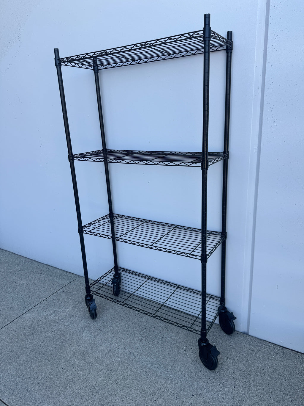 Heavy Duty Uline Rolling Wire Shelving Unit