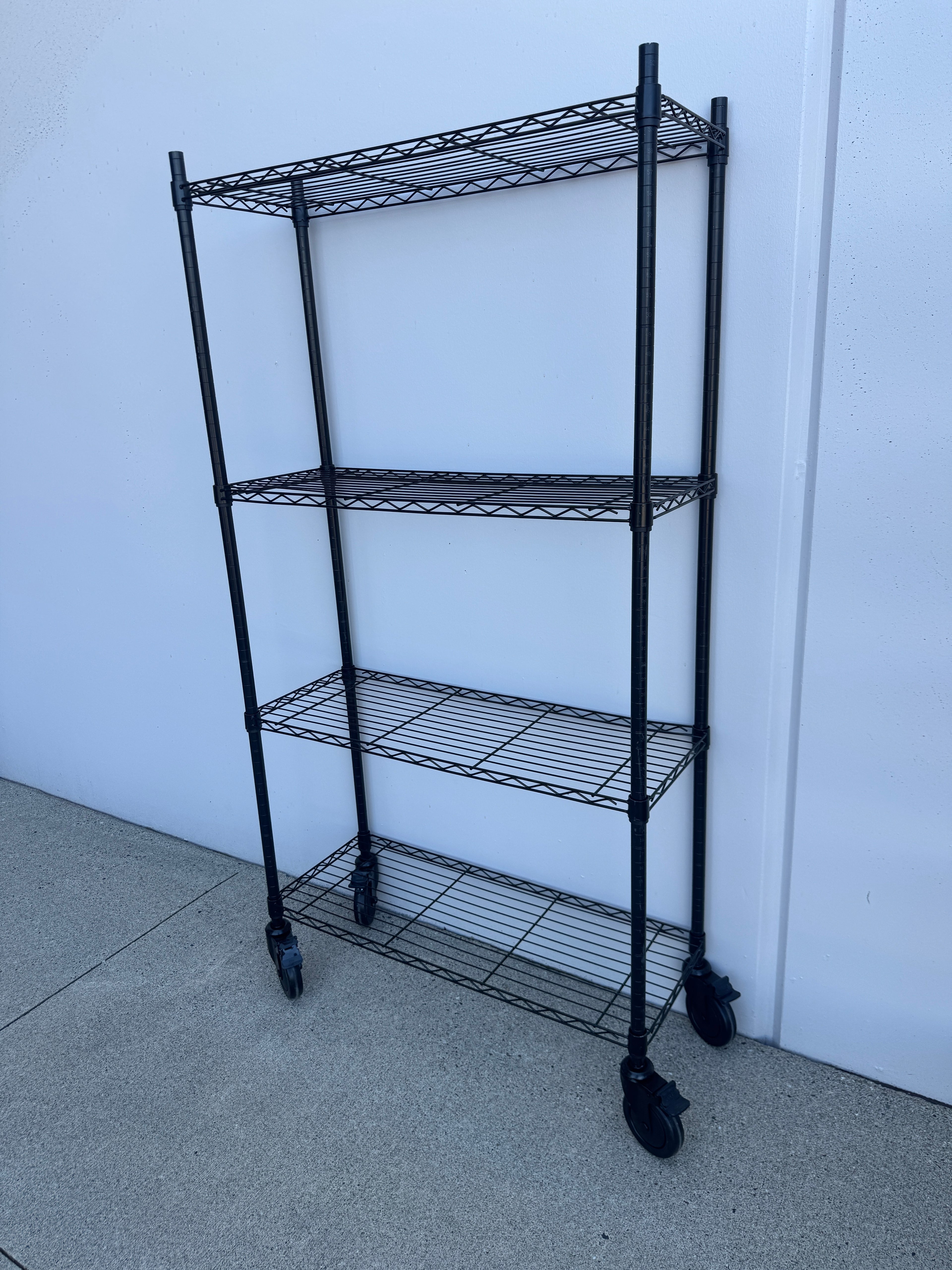 Heavy Duty Uline Rolling Wire Shelving Unit
