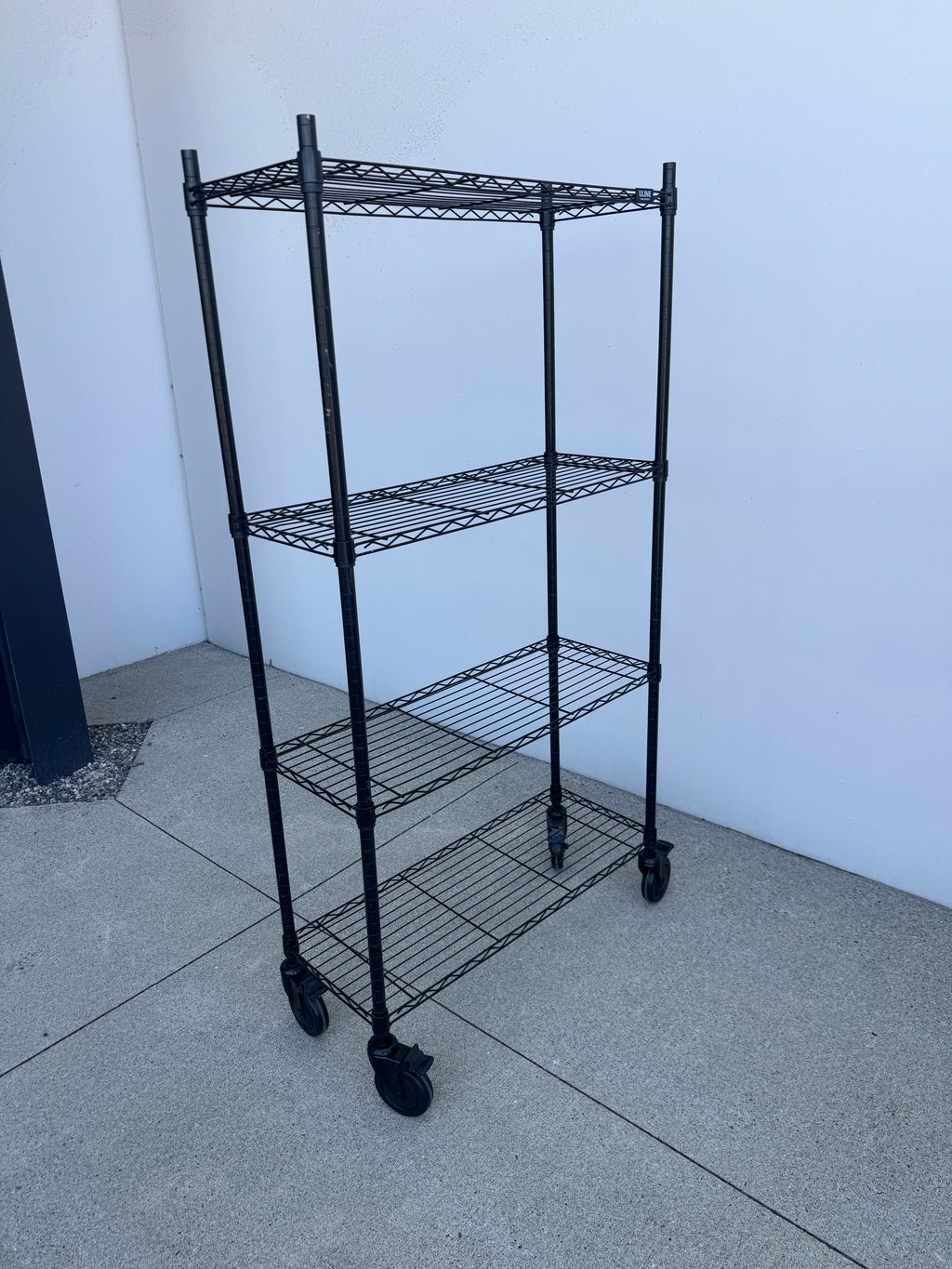 Heavy Duty Uline Rolling Wire Shelving Unit