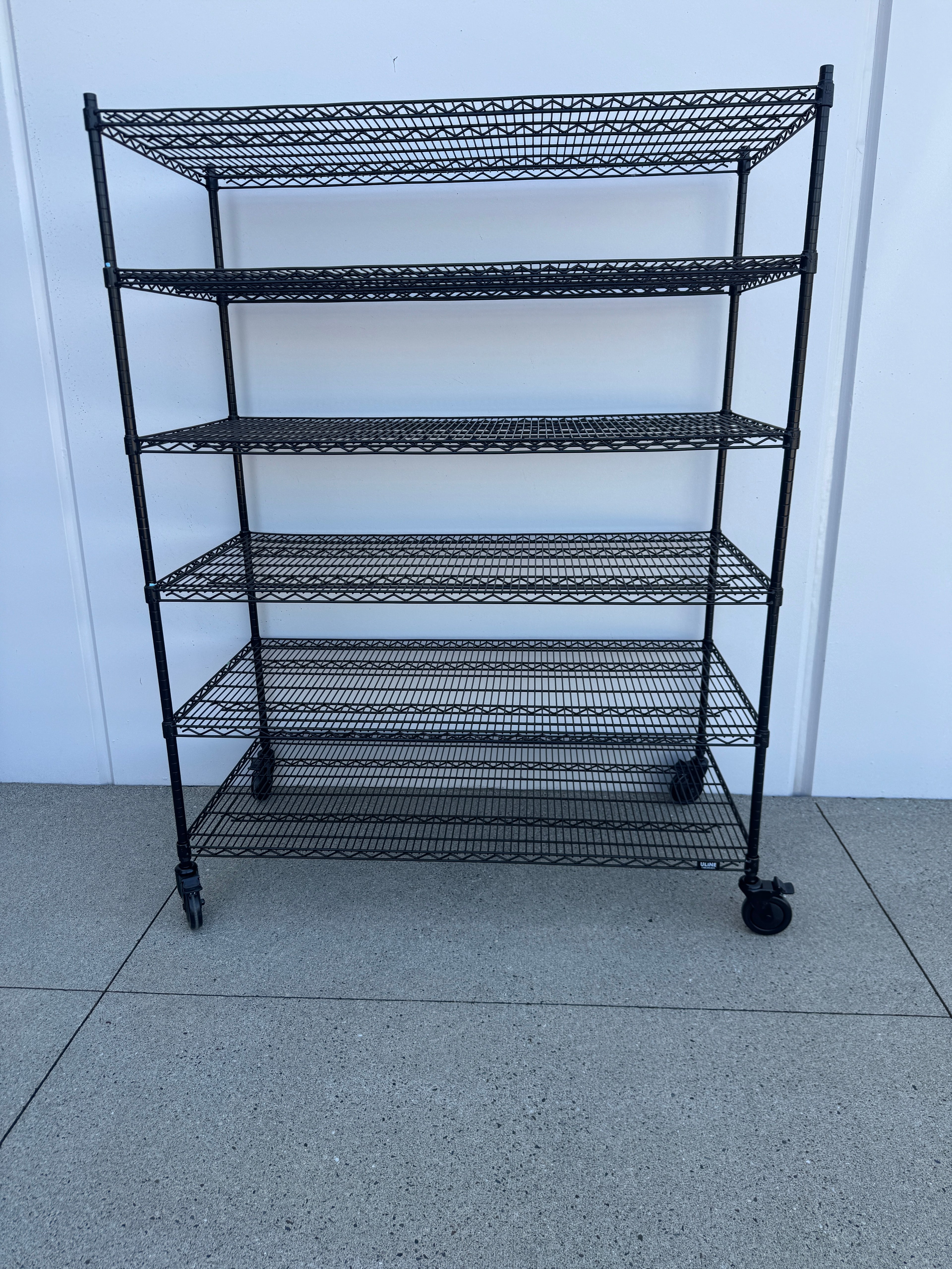 Heavy-Duty Uline Wire Shelving Unit on Locking Casters – 60”W x 30”D x 78”H