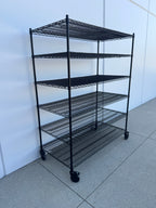 Heavy-Duty Uline Wire Shelving Unit on Locking Casters – 60”W x 30”D x 78”H