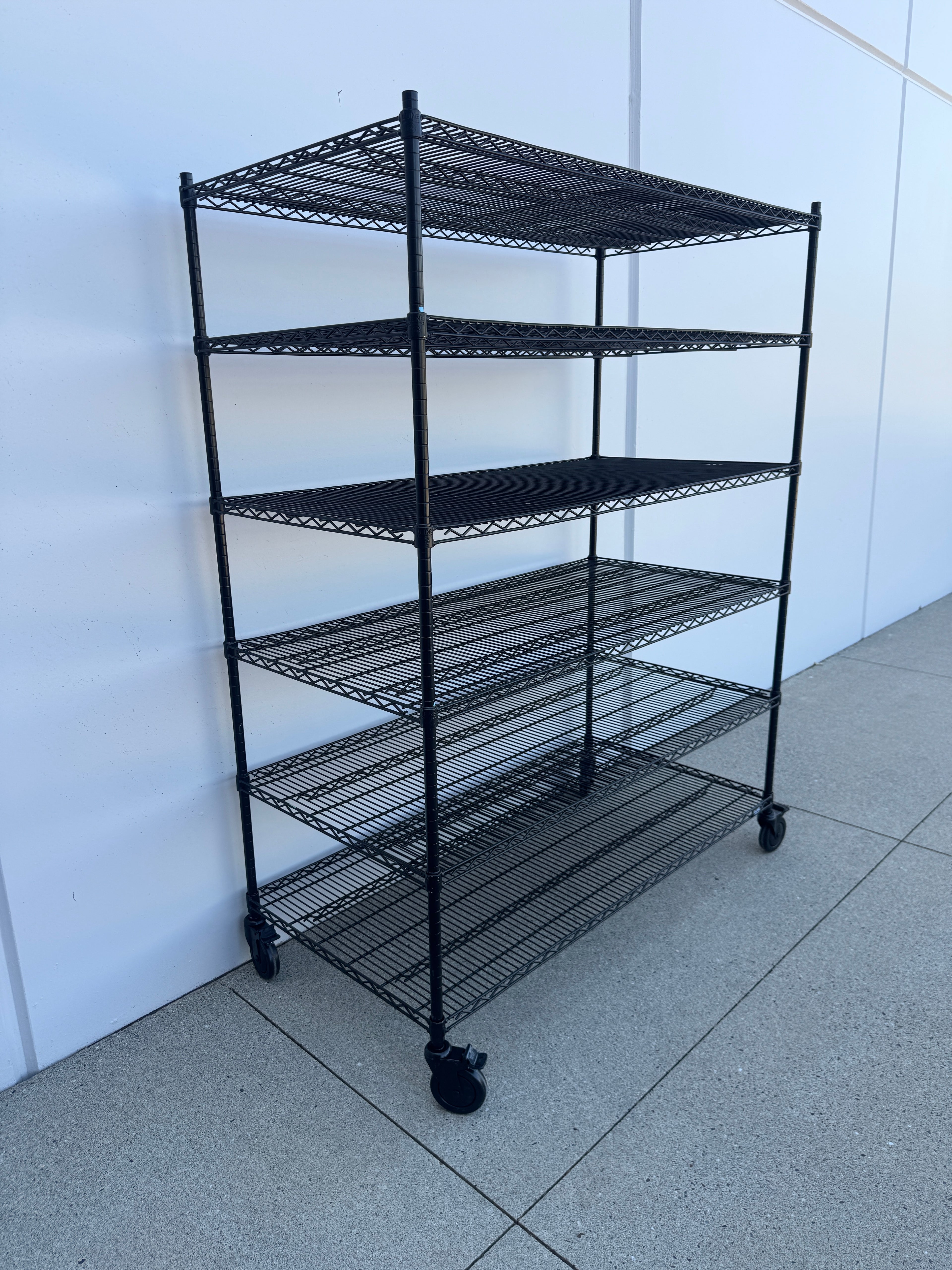 Heavy-Duty Uline Wire Shelving Unit on Locking Casters – 60”W x 30”D x 78”H